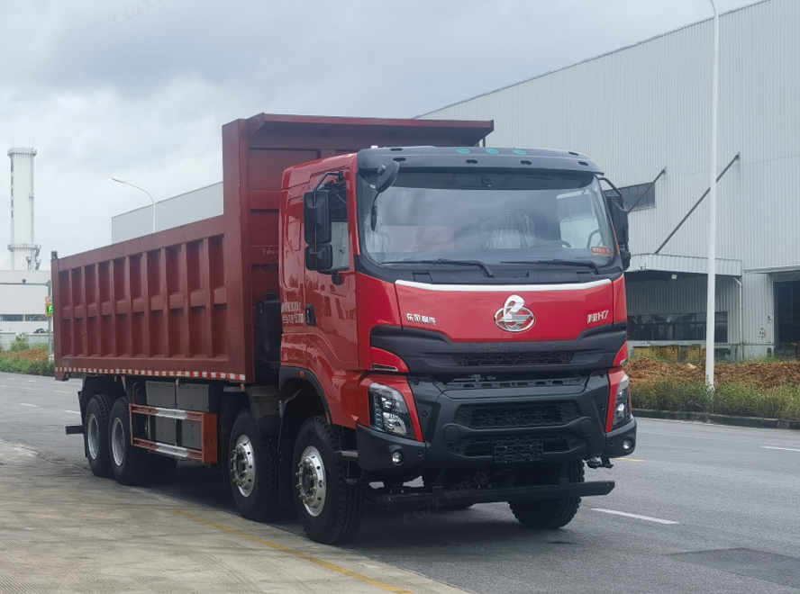 乘龙H7 8x4纯电自卸车：动力续航双优，工程运输新标杆